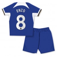 Chelsea Enzo Fernandez #8 Replika babykläder Hemmaställ Barn 2023-24 Kortärmad (+ korta byxor)